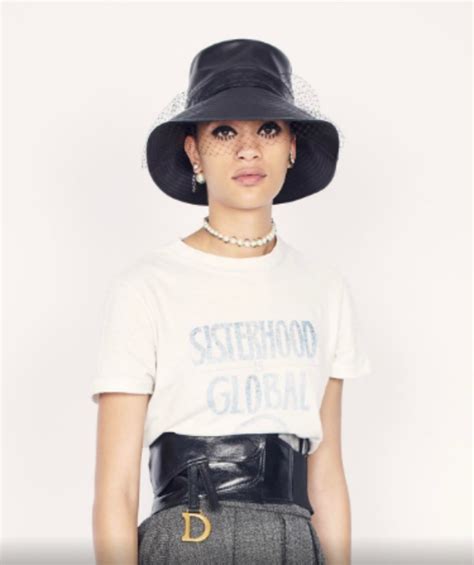 sisterhood t shirt dior|Dior introduces the new feminist slogan T.